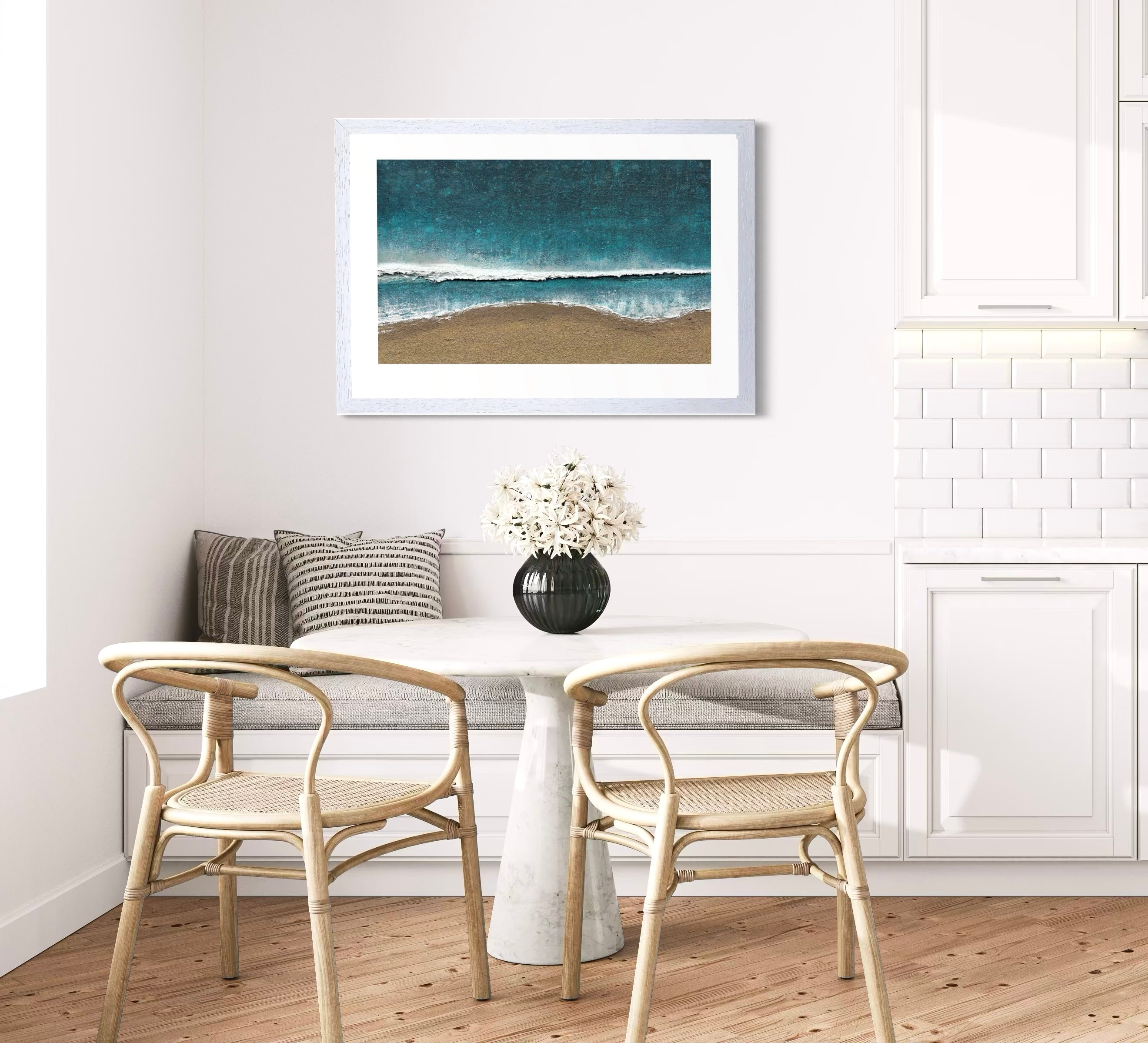 'Beach Breaks in Carbis Bay' - Limited Edition Print by Gemma Lessinger