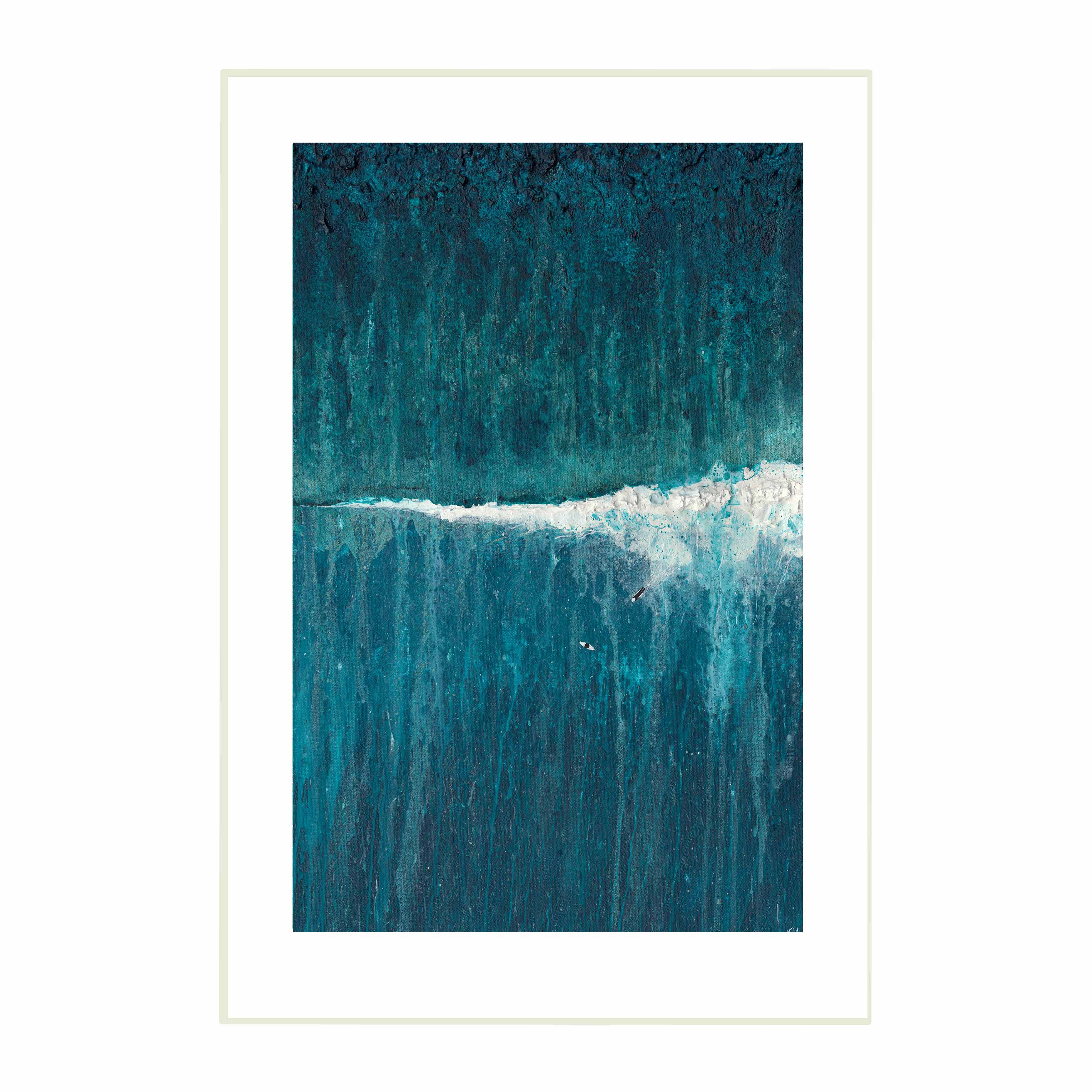 'Surfs Up At Fistral' - Limited Edition Print by Gemma Lessinger