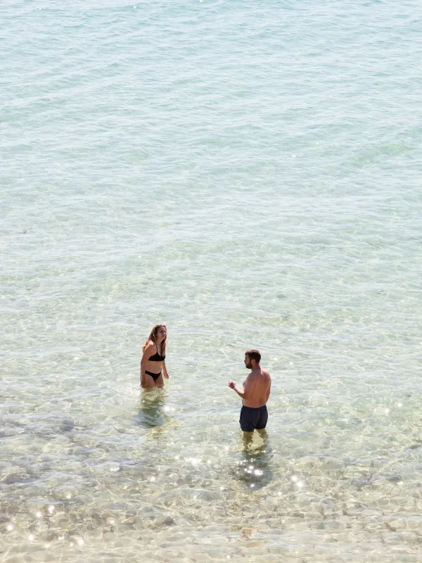 On the beach